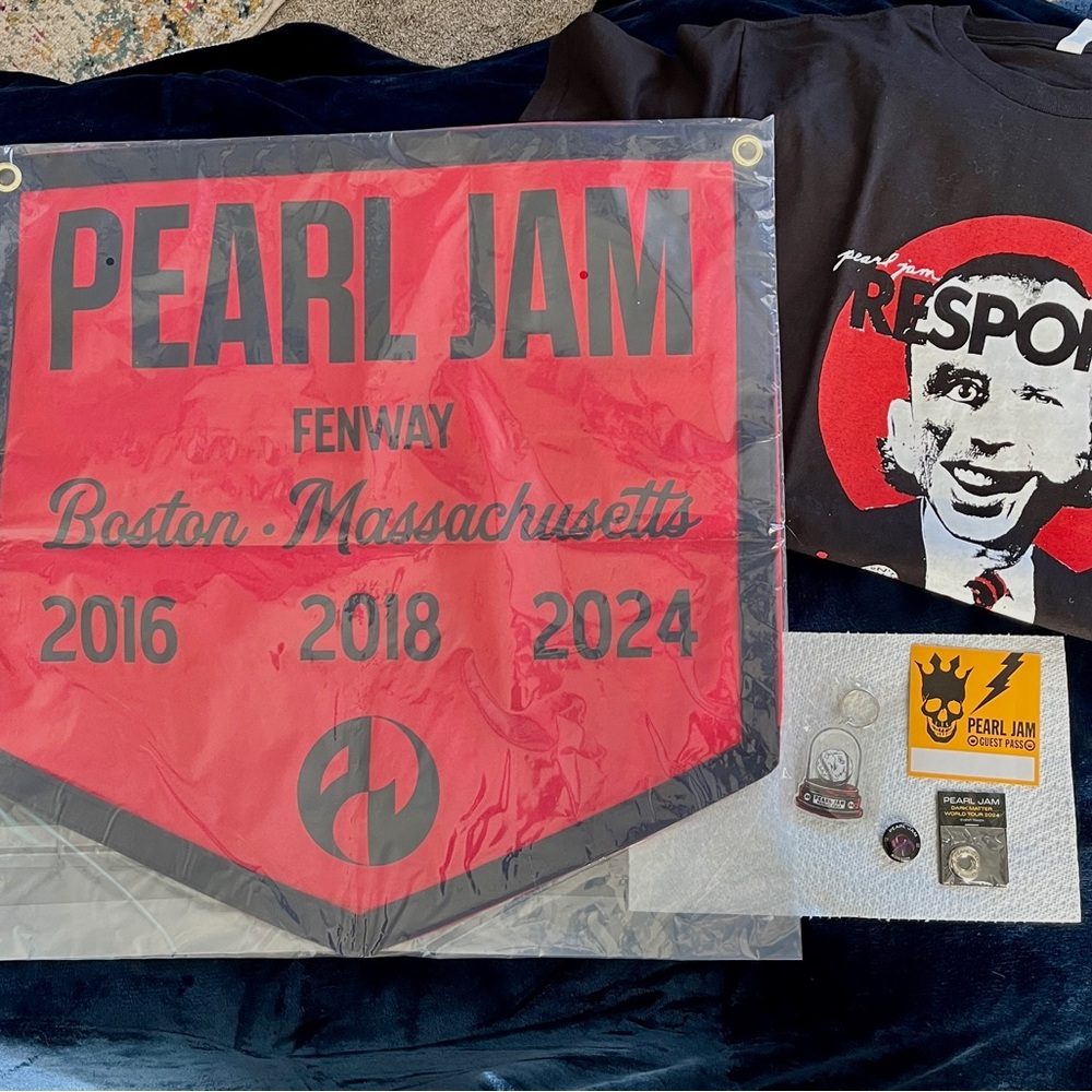 Pearl Jam 2025 Mystery box items Fenway Wrigley Dark Matter Riot Act